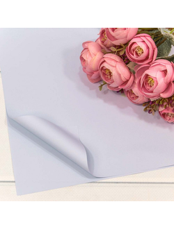 Пленка матовая в листах "Корейская" 56*56см 20шт Серо-голубой ПЛ28/7