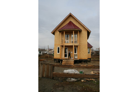 Двухэтажный дом из SIP-панелей [90м²]. (Саратовская область)