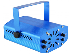 Лазерный проектор, стробоскоп, диско лазер UKC HJ06 6 в 1 c триногой Blue