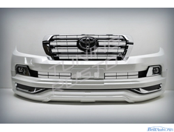 Бампер + губа MODELLISTA (V1) Toyota Land Cruiser 200 2007-2015 в стиле 2016+