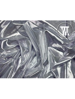 Трикотаж "Металлик", цв. Серебро на белом