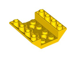 Slope, Inverted 45 4 x 4 Double with 2 Holes, Yellow (72454 / 6097644)