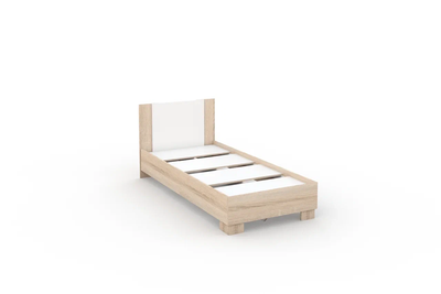 Кровать Аврора, белый/дуб сонома, разный размер