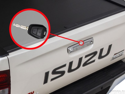 Центральный замок на задний борт пикапа Isuzu D-max 2018-2019-2020 г.в. от компании АвенджерУрал