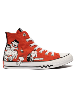 Кеды Converse x FAB LAB: Gorillaz высокие бежевые