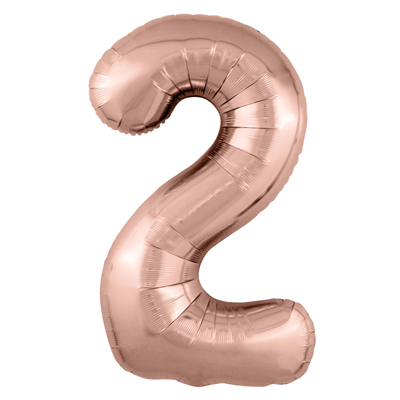 Фольгированный шар Цифра розовое золото