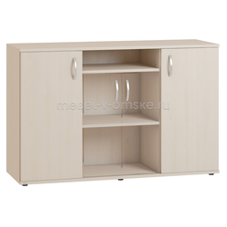 ОМ852 Тумба "Гермес" со стеклянными дверками. Размер: 1350*866*454.