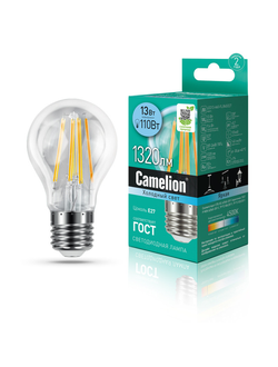 Светодиодная лампа  Camelion филамент LED13-A60-FL/845/E27