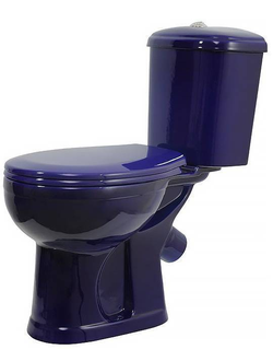 Унитаз-компакт Дора синий "Оскольская керамика"
