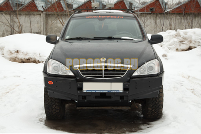 Передний силовой бампер серии Трофи на SsangYong Kyron 2007-2015 (02.080.01)