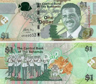 Багамские острова 1 доллар 2015 г.