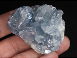 Целестин голубой, друза кристаллов, Мадагаскар (53*42*34 мм, 142 г) №37787