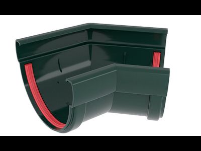 Угол желоба 135 град. Дизайн 135 ПВХ Grand Line зеленый