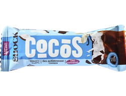Батончик глазированный COCOS "Ваниль-кокос", 35г (FitnesShock)