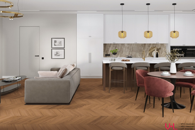 Кварцвиниловая плитка Damy Floor Chevron LVT Блуа / Blois DF08-Ch-LVT
