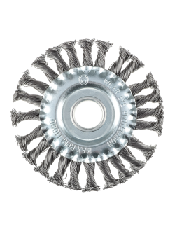 ЕРМАК Щетка металл. для УШМ125мм/22мм, крученая, дисковая, 3 штуки