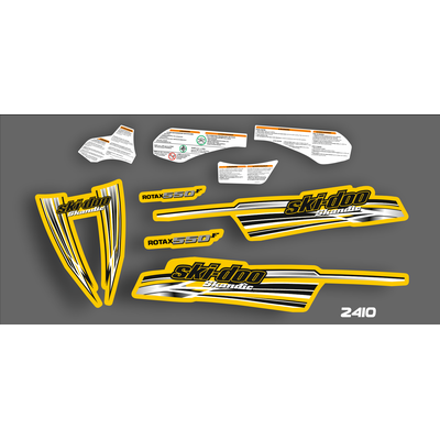 Наклейки на снегоход BRP Lynx Skandic 600 №2410