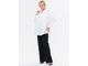 Женская свободная туника-рубашка из хлопка арт. 2938603 (цвет белый) Размеры 50-76