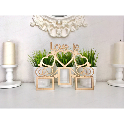 Заготовка фоторамки «Love Is»