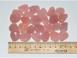 Кварц розовый, галтовка в ассортименте, Намибия (20-25 мм, 4-6 г) №7902
