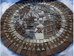 Панно из камня ("Виноградная лоза")