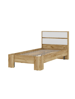 Хелен КР 01 Кровать 0.9х2.0 Крафт золотой/Белый шагрень (ортопедическое основание)