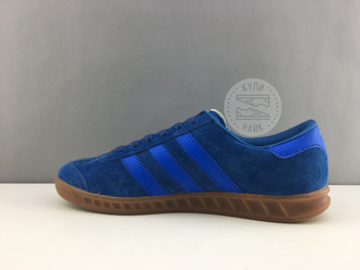 Adidas Hamburg Suede Синие с коричневым (36-41) Арт.019М