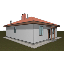 Одноэтажный дом с тремя спальнями 105м² (S16)