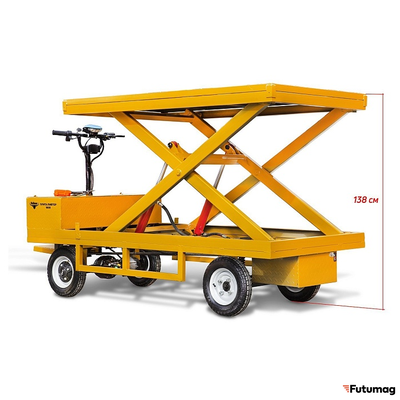 Платформенная тележка электрическая RuTrike ПЛИТА ЛИФТЕР 1800