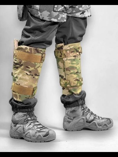 Защита голеней с баллистикой Бр1А свмпэ 25 слоев (Мох, мультикам)