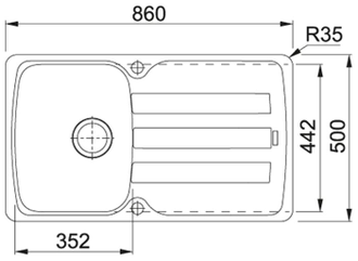 Мойка Franke Antea AZG 611-86