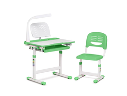 Комплект парта + стул трансформеры  Cantare  Fundesk + лампа L1 + подставка купить в Воронеже