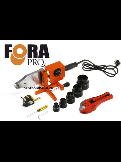 Сварочный комплект для полипропилена FORA PRO 1600W с насадками 20-25-32-40-50-63 мм