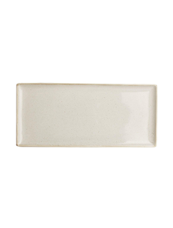 Блюдо прямоугольное 35*16 см фарфор цвет бежевый
