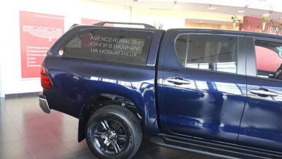 Кунг RT TR1 на новый Toyota Hilux 2020-2021+, также на 2015-2016-2017-2018-2019 г.в. тёмно-синий 8х8