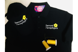 вышивка логотипа на поло и бейсболке