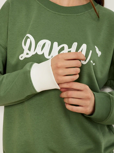 ЖЕНСКИЙ СВИТШОТ ОЛИВА "ДАРИ"