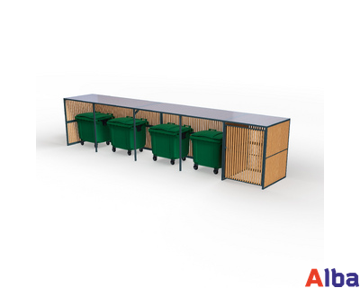 Контейнерная площадка на 3-5 контейнера