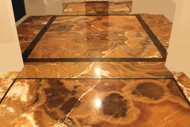 Оникс Amber 20 мм. Цена 480 €/м2 Стоимость укладки: 8000 рублей/1м2