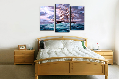 Модульная картина "Море волнуется"