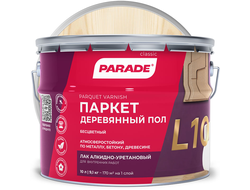Лак паркетный полуматовый PARADE CLASSIC L10 Паркет & Деревянный пол Бесцветный 10 л