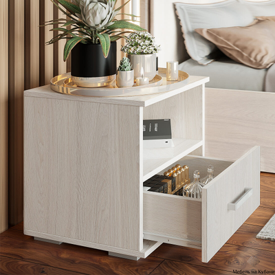 Белла ТБ-11 прикроватная тумба ясень белый