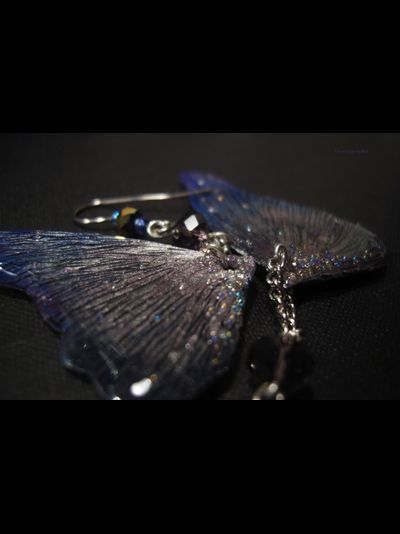 "Крылышки Пыльной Феи", волшебные серьги в северном стиле