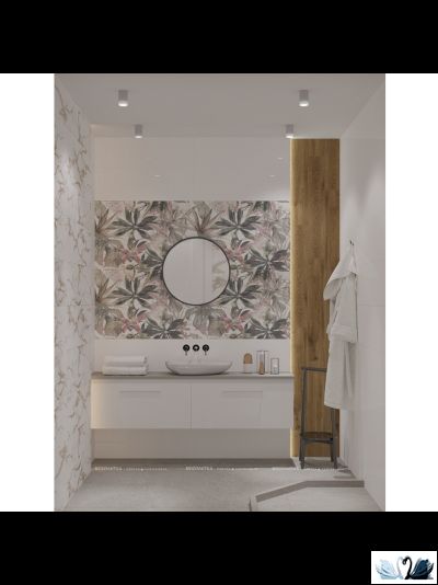 Плитка Creto Shine flower 30х90 см настенная