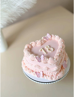 Сердце с бабочками