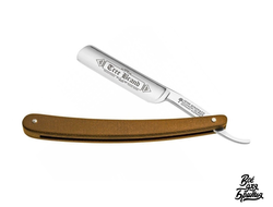 Опасная бритва Boker Tree Brand Brown, ручка из микарты коричневого цвета