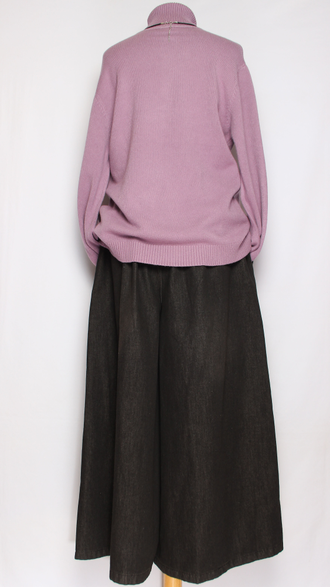 Свитер "Классика три пуговки" розовый, сирень, черный р.46-52