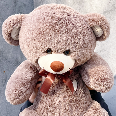 Большой плюшевый медведь 135 см кофейный Феликс