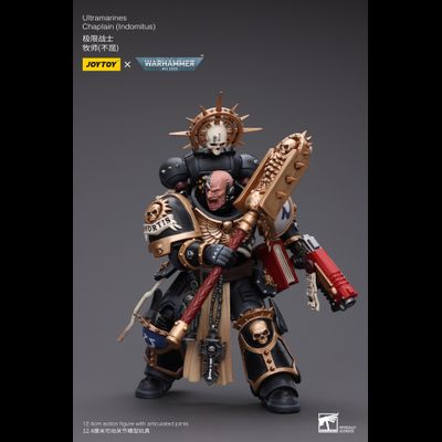 Капеллан Ультрамаринов Индомитус (Warhammer 40k) - КОЛЛЕКЦИОННАЯ ФИГУРКА 1/18 Ultramarines Chaplain Indomitus (JT8902) - JOYTOY