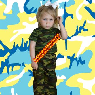 футболка детская военная флора фото-1
